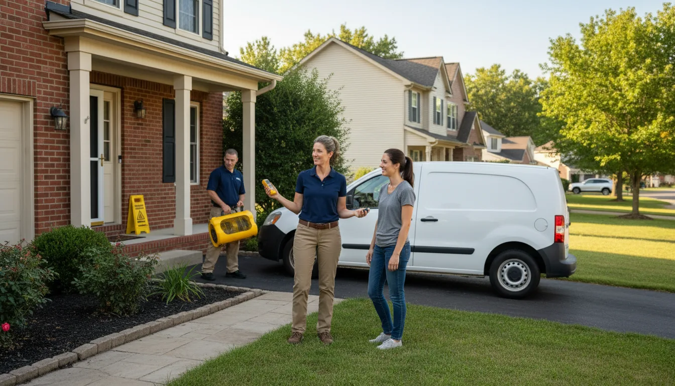 Water restoration image for Mildew Remediation in Crooksville, OH